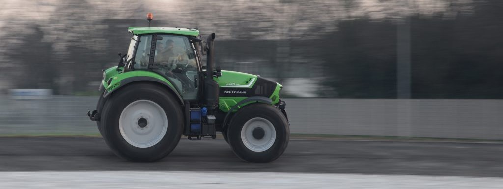 Trattore che gira sul nostro tracciato